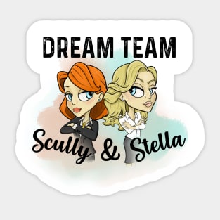 Scully and Stella Sticker